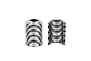 Stainless steel bellows with Omega shaped wall construction