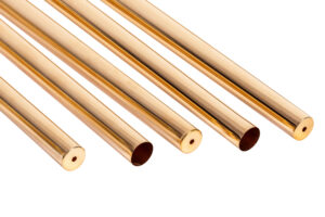 Deep-drawn precision sleeves and thin-walled tubes made of brass